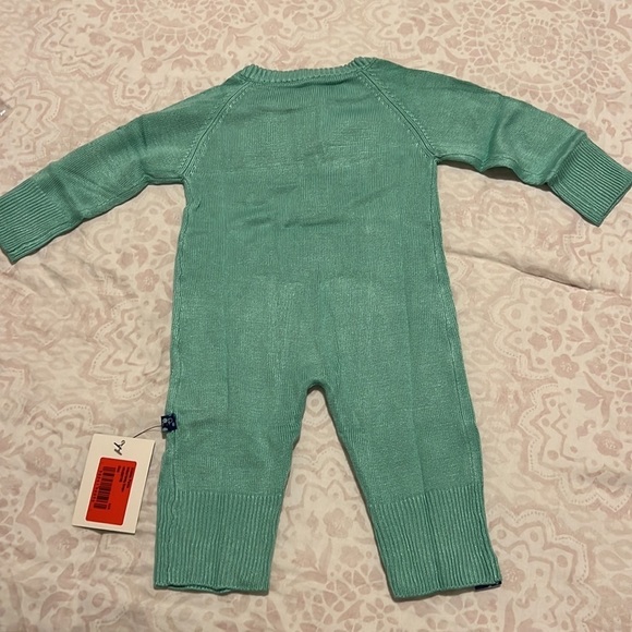 NWT Kickee Pants knitted baby Henley romper - Picture 2 of 3